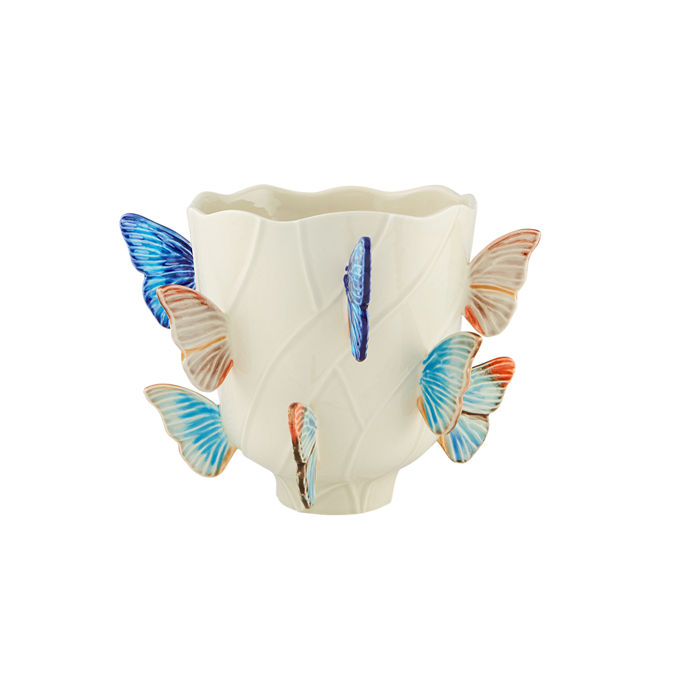 Bordallo Pinheiro - Vaso Grande Cloudy Butterflies