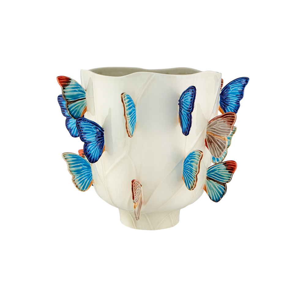 Bordallo Pinheiro - Vaso XL Cloudy Butterflies