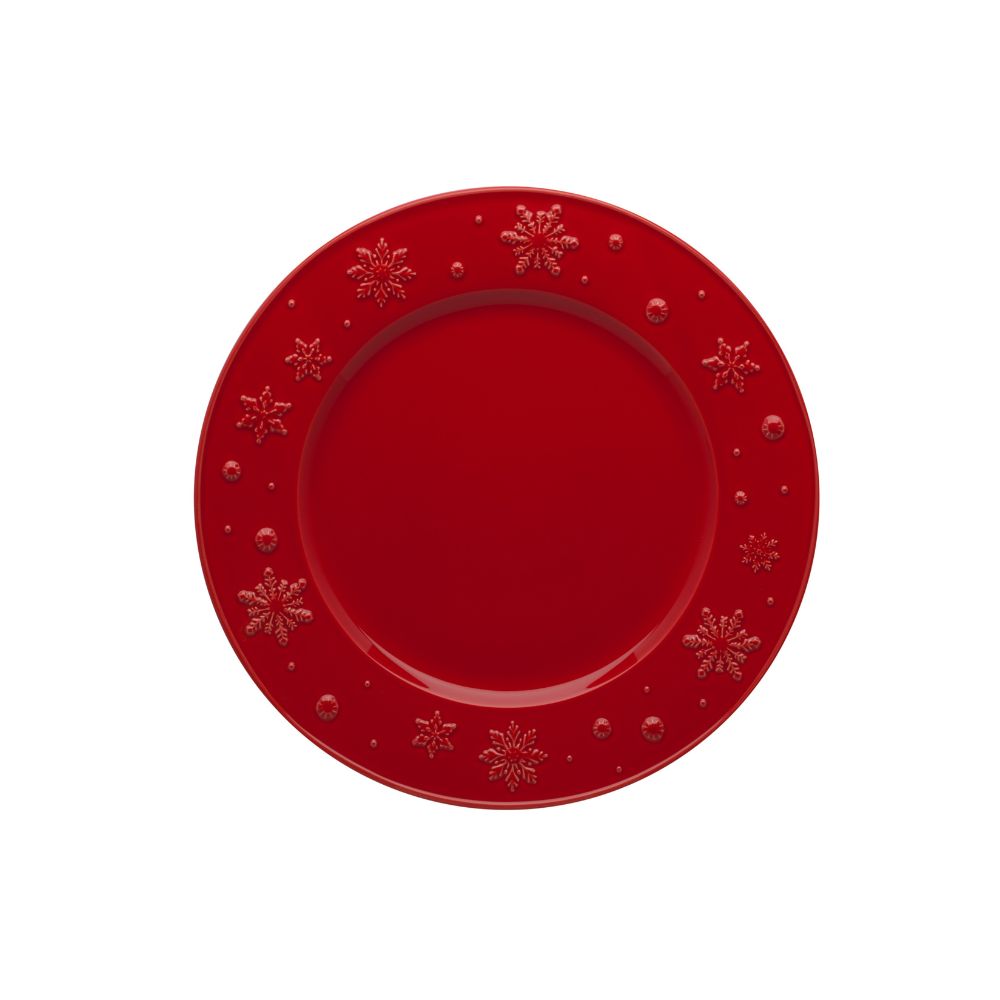 Bordallo Pinheiro - Prato Raso Snowflakes