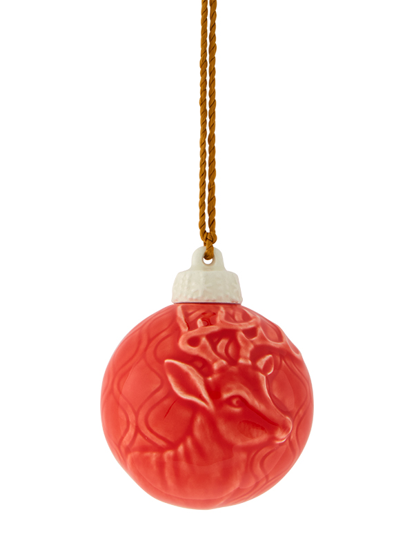 Bordallo Pinheiro - Bola de Natal Rena