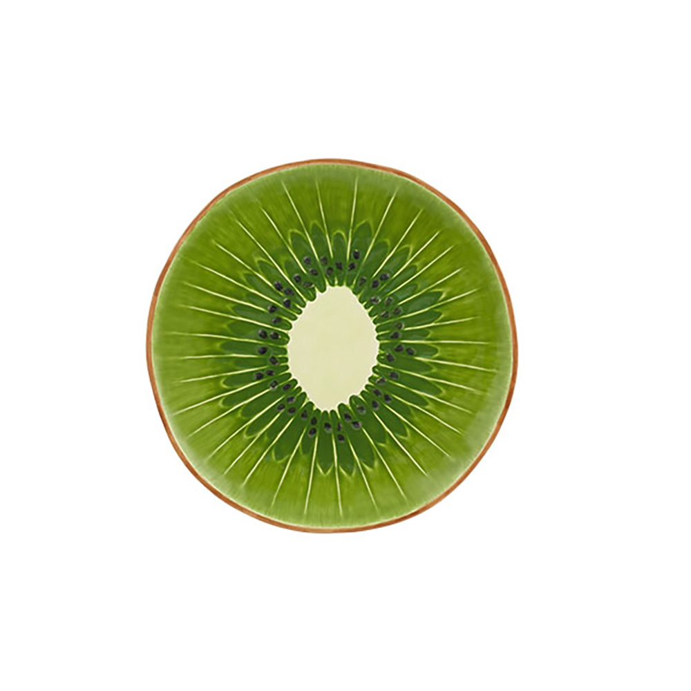 Bordallo Pinheiro - Prato Marcador Kiwi Frutos Tropicais