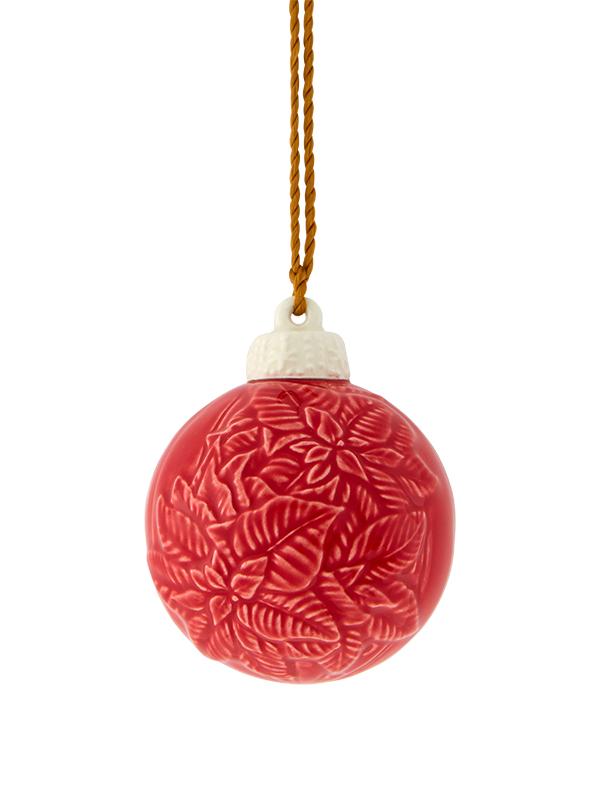 Bordallo Pinheiro - Bola de Natal Flor de Natal